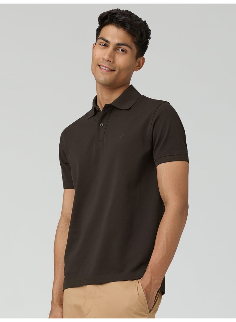 اكس واي اكس اكس تيشيرت بولو رجالي من XYXX، مصنوع من قطن ممشط نقي، بقصة عادية. - Image 4