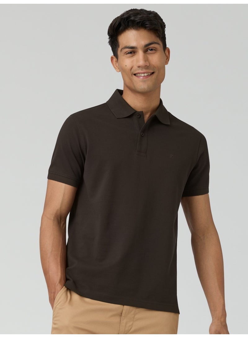 اكس واي اكس اكس تيشيرت بولو رجالي من XYXX، مصنوع من قطن ممشط نقي، بقصة عادية. - Image 1