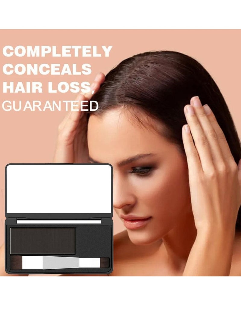 Sevich Hair Root Concealer Waterproof Full Magic Hair Powder for Hair Root Hair Color Shadow Cover Grey Hair Root Hair Touch Up Thin Hair Powder Hair Shadow Cover Powder Brown 8g - Image 4