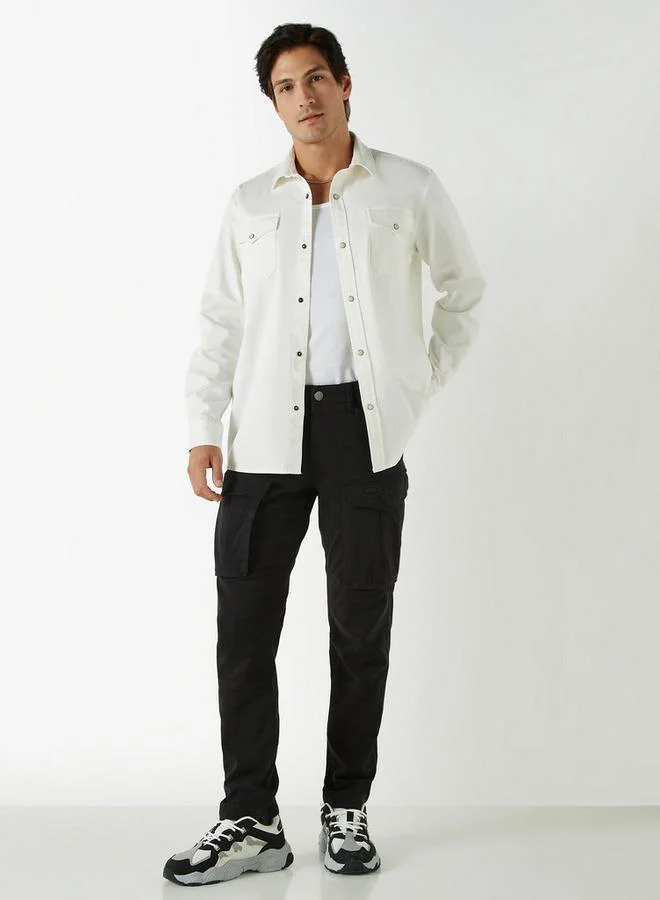 Ecko Unltd. Ecko Unltd Solid Shirt with Pockets