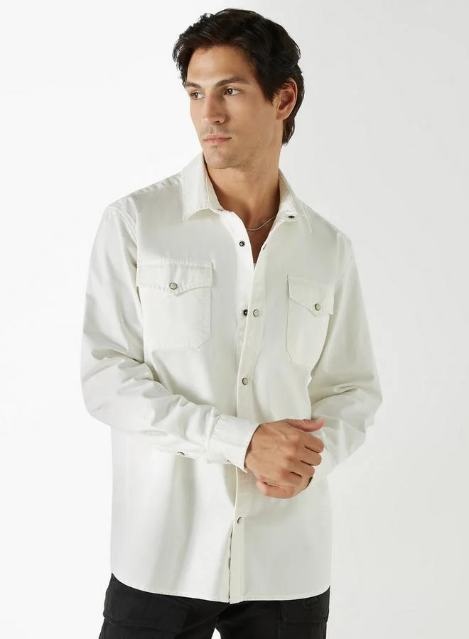 Ecko Unltd. Ecko Unltd Solid Shirt with Pockets