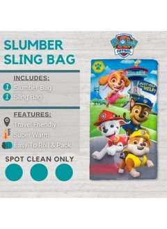 Franco Paw Patrol Kids Soft Lightweight 2 Piece Sleeping/Slumber Bag and Sling Bag Set, 46"(L) X 26"(W), (Official Licensed Paw Patrol Product) by Franco  - Image 2