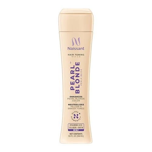 naissant Pearl Blonde Purple Toning Mask | Ultra High-Purity Pigments | Neutralizes Yellow & Brassy Tones | Hyaluronic Acid, Collagen & Biotin | Paraben, Ammonia & Sulfate Free | 10.1 Fl. Oz - Image 1