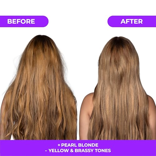 naissant Pearl Blonde Purple Toning Mask | Ultra High-Purity Pigments | Neutralizes Yellow & Brassy Tones | Hyaluronic Acid, Collagen & Biotin | Paraben, Ammonia & Sulfate Free | 10.1 Fl. Oz - Image 4
