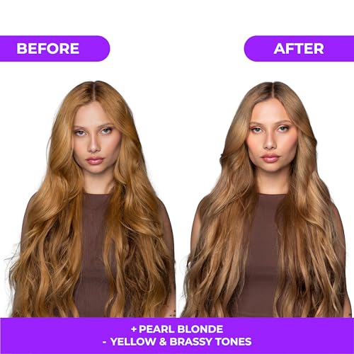 naissant Pearl Blonde Purple Toning Mask | Ultra High-Purity Pigments | Neutralizes Yellow & Brassy Tones | Hyaluronic Acid, Collagen & Biotin | Paraben, Ammonia & Sulfate Free | 10.1 Fl. Oz - Image 3