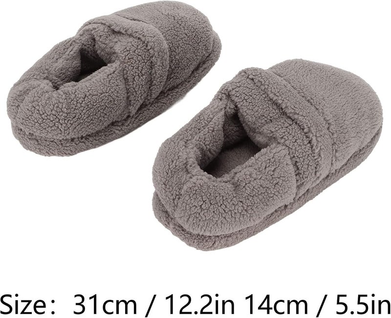 klarako Electric Heating Slippers, USB Heating Shoes Plush Soft Inside Slip Resistance Warm Heated Shoes Keep Warm Washable Heating Shoes for Cold Weather - Image 5