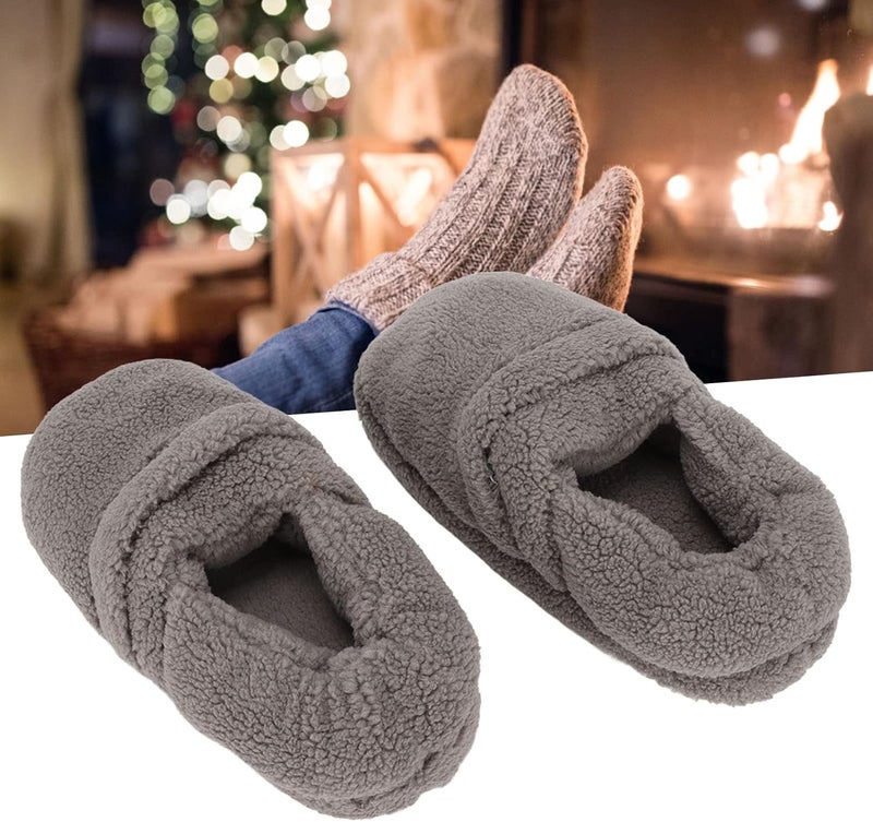 klarako Electric Heating Slippers, USB Heating Shoes Plush Soft Inside Slip Resistance Warm Heated Shoes Keep Warm Washable Heating Shoes for Cold Weather - Image 2