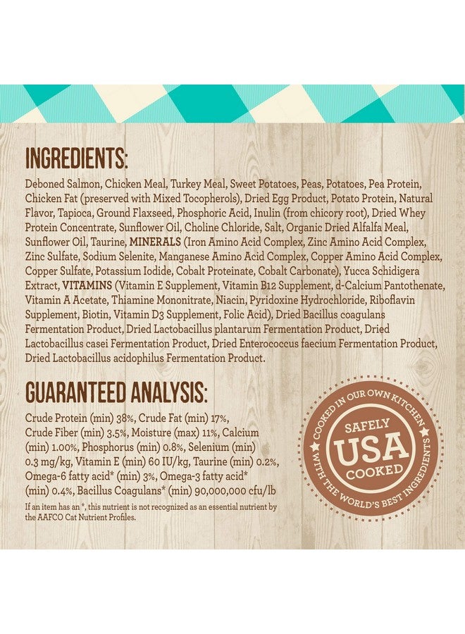 ميريك طعام القطط الجاف الطبيعي الخالي من الحبوب من ميريك بورفيكت بيسترو للقطط البالغة، وصفة سمك السلمون الحقيقي والبطاطا الحلوة - كيس 7 أرطال - Image 4