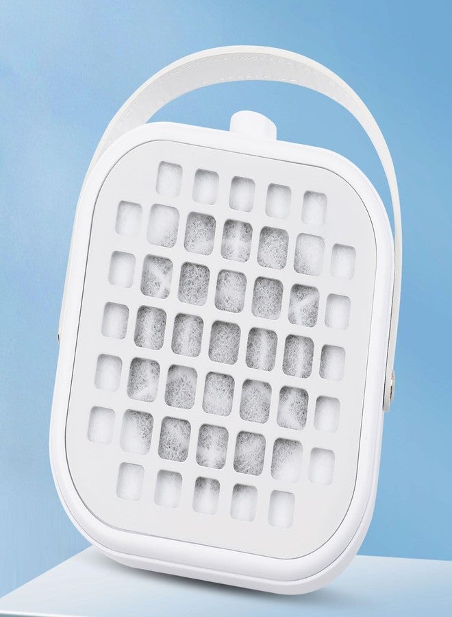 ANGNYA Small Nail Dust Collector with 30PCS Filter Pads, Nail Vacuum Fan Dust Collector for Nail Tech, 6000RPM Powerful Adjustable Suction Manicure Tool for Acrylic Nails - Image 1