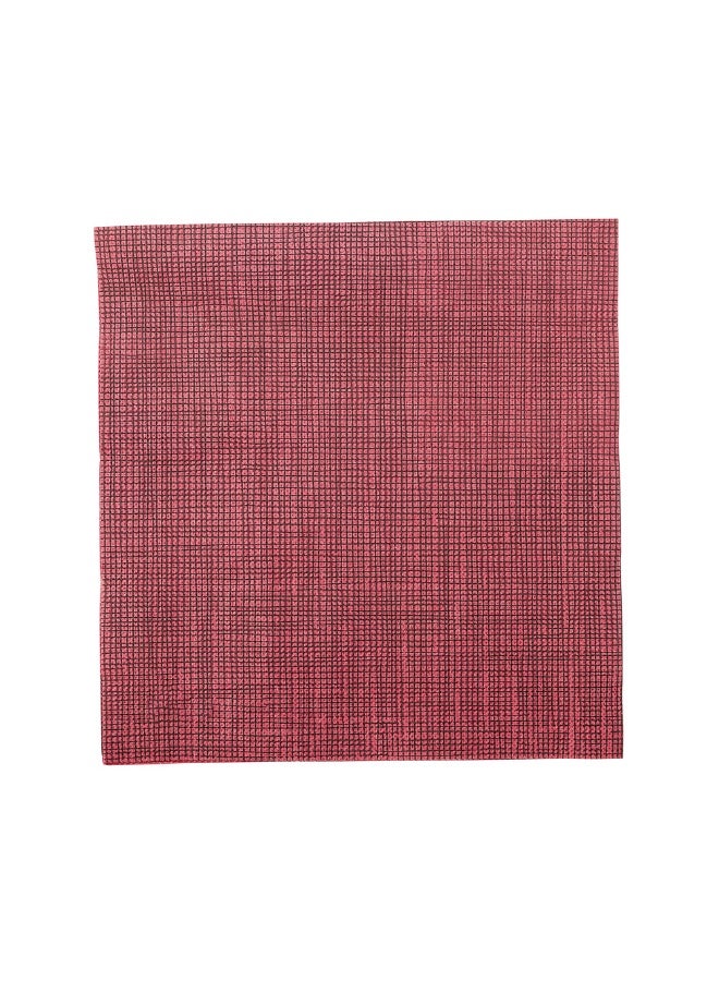 Restaurantware Luxenap 15.5 x 15.3 Inch 2-Ply Dinner Napkins, 50 Disposable Napkins - Linen Feel, With Black Threads, Bordeaux Paper Folded Napkins, Square, For Lunch, Dinner, Or Everyday Use - Image 1