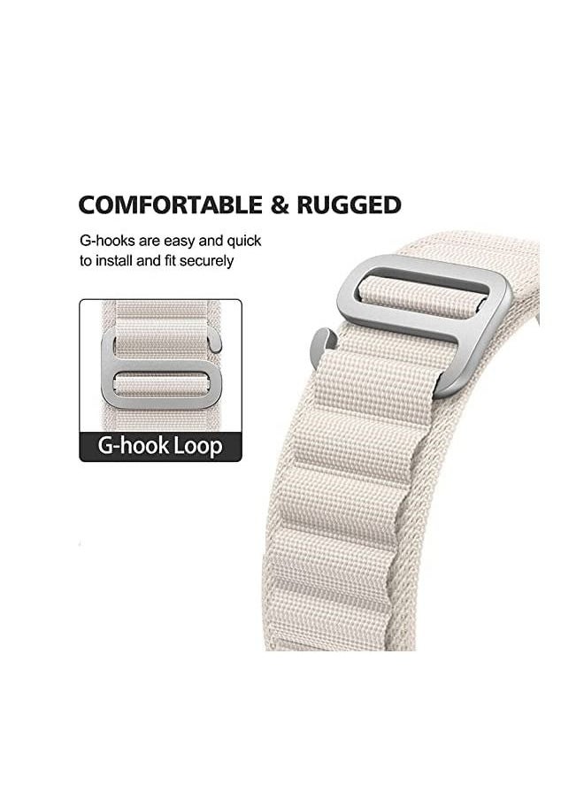 Generic Alpine Loop strap for Apple watch band Ultra 42mm 44mm 45mm 49mm  nylon bracelet Sport Strap with Metal Steel G‑Hook For iWatch series 7 6 5 4 8 Se  - Image 5