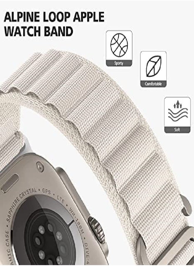 Generic Alpine Loop strap for Apple watch band Ultra 42mm 44mm 45mm 49mm  nylon bracelet Sport Strap with Metal Steel G‑Hook For iWatch series 7 6 5 4 8 Se  - Image 3