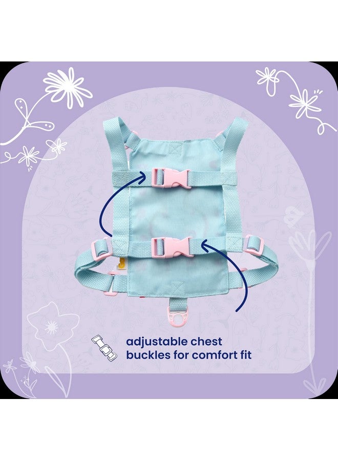 Goldbug Toddler Safety Harness and Bungee Tether - Patchwork Berry - Image 2
