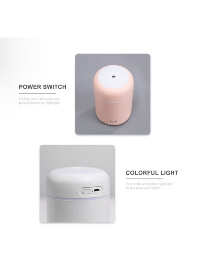 Colorful Steam Diffuser - Smart Air Humidifier and Aroma Purifier with USB Port and Charming LED Lighting for Home, Office and Car. - Image 5