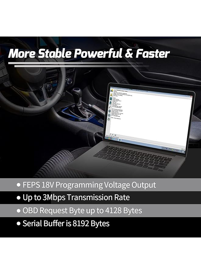 Excefore Obd To Usb Power Cable Adapter, Obd2 Male To Female Connector For For-Scan Hs/Ms-Can Auto Switch - Image 3