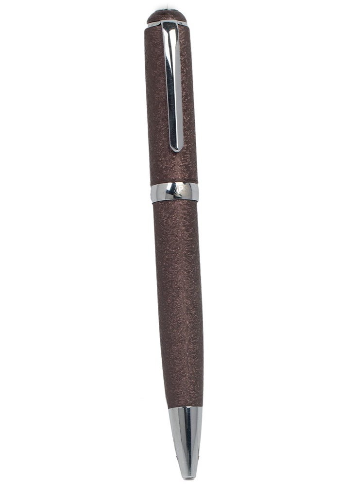 RS Men's RS pen in brown and silver metal with blue ink  - Image 2