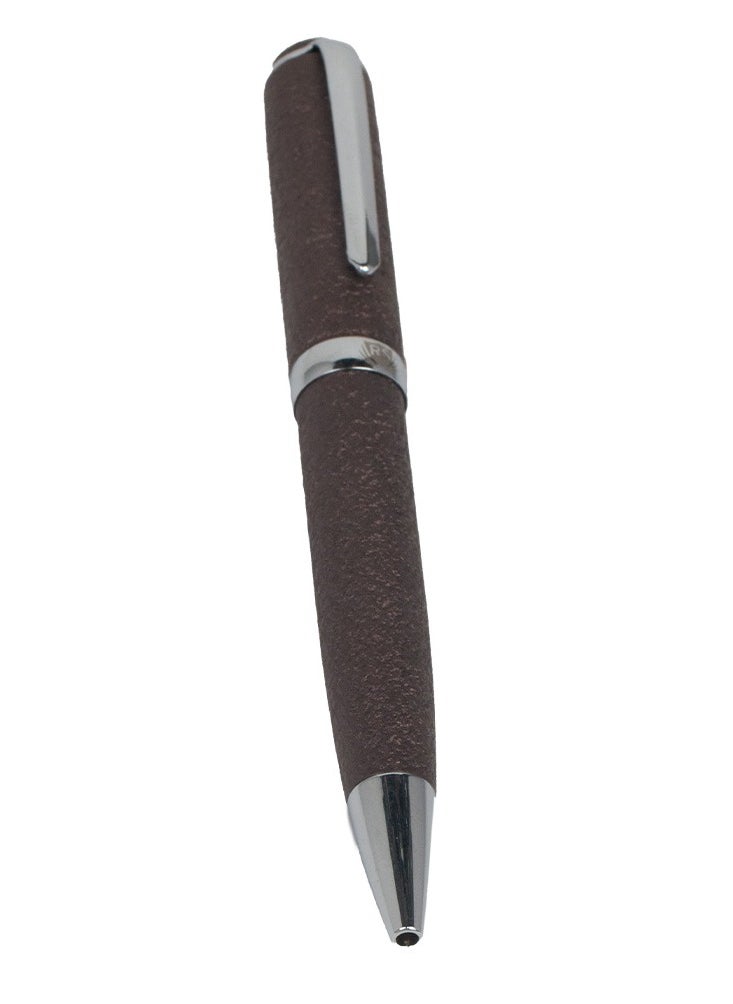 RS Men's RS pen in brown and silver metal with blue ink  - Image 3
