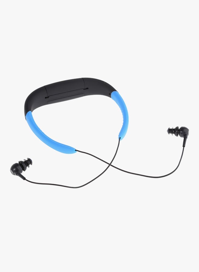 NIBEMINENT Waterproof In-Ear Neck Band MP3 Player Black/Blue - Image 3