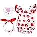 BABESIDE 3 Pcs Reborn Baby Doll Clothes for 1722 Inch Dolls Baby Doll Outfit Accessories with Heart Pattern fit Babydolls Girl Red - Image 2