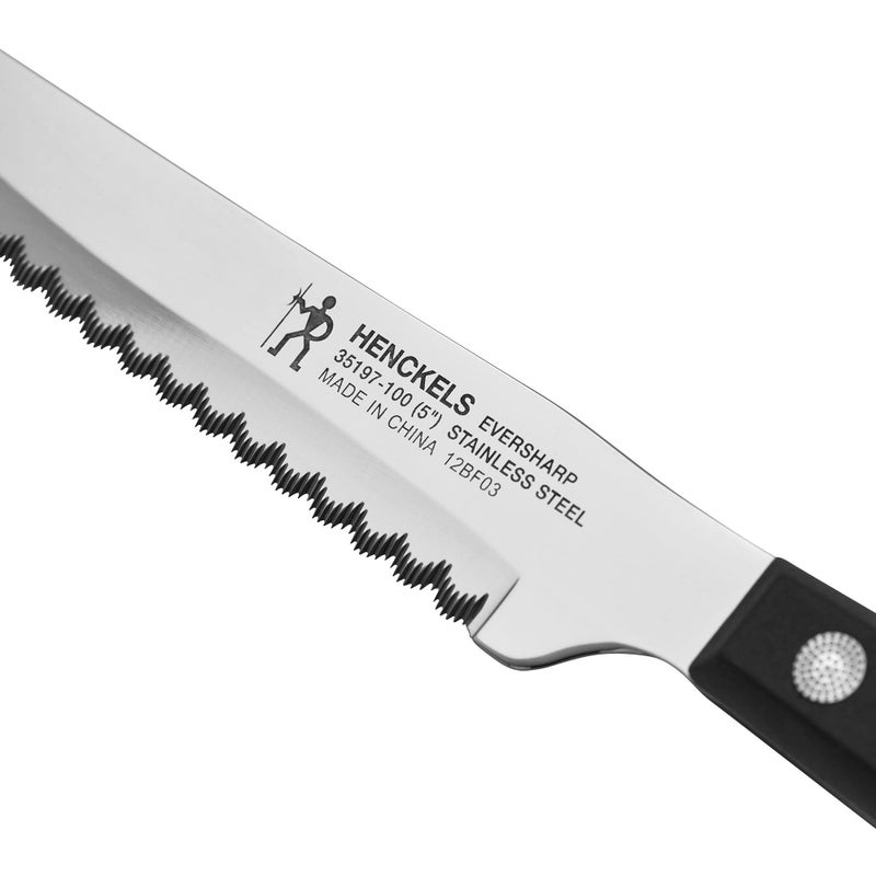 HENCKELS HENCKELS Razor-Sharp Steak Knife Set of 8, German Engineered Informed by 100+ Years of Mastery,Black  - Image 4