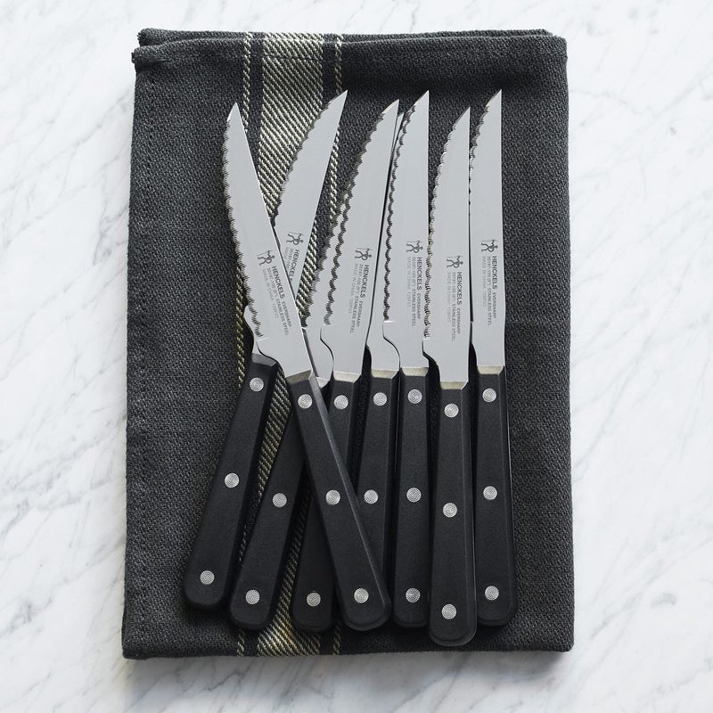 HENCKELS HENCKELS Razor-Sharp Steak Knife Set of 8, German Engineered Informed by 100+ Years of Mastery,Black  - Image 5