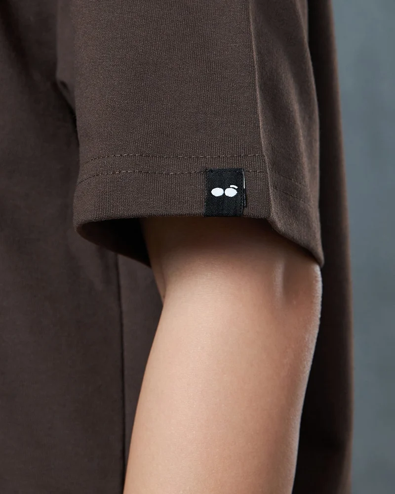bewakoof  Women's Brown Oversized T-shirt  | Best Price UAE