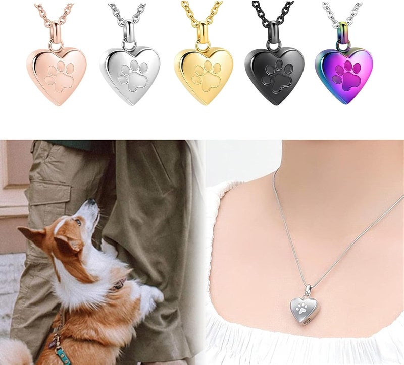 Steel Pet Memorial Jewelry Necklace Openable Urns Pendant for Storing Cremation Ashes in Funeral or Daily Wear Urns Pendant - Image 2