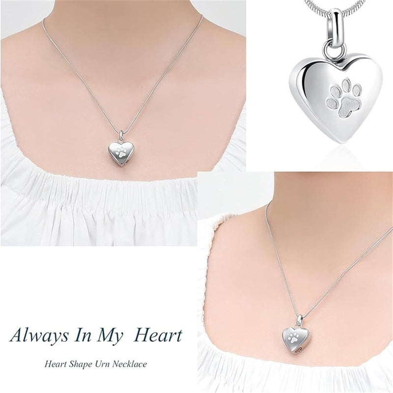 Steel Pet Memorial Jewelry Necklace Openable Urns Pendant for Storing Cremation Ashes in Funeral or Daily Wear Urns Pendant - Image 4