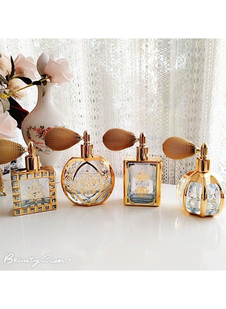 China Made Refill bottles of antique court-style high-end custom-made Chinese perfume bottles, retro gilded air bladders, luxurious furniture ornaments - Image 2