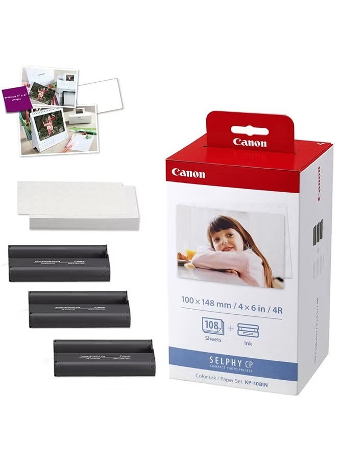 Canon SELPHY CP Color Ink/Paper Set KP-108IN A6 - High-Quality Photo Printing Kit - pzsku/Z9BFC715BFA0EF0517B6BZ/45/_/1736973129/32768dfd-cff2-4ca1-977c-ff8680d173d4