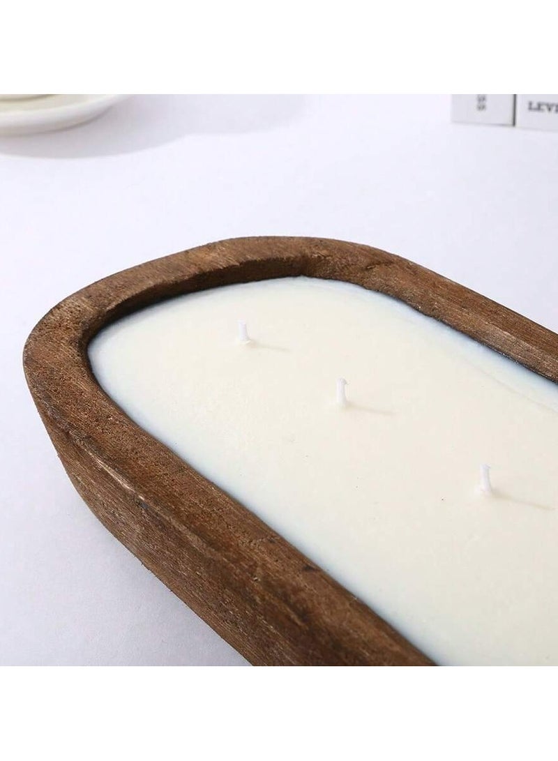 Wooden Boat Shape Scented Candle,Halloween,Ghost Festival,Fall,Festivals,Holiday Christmas,Winter,Festivals,Holiday,Birthday,Wedding And Christmas Gifts Perfect For Room Decor, Home Decor, Birthday Gifts - Image 4