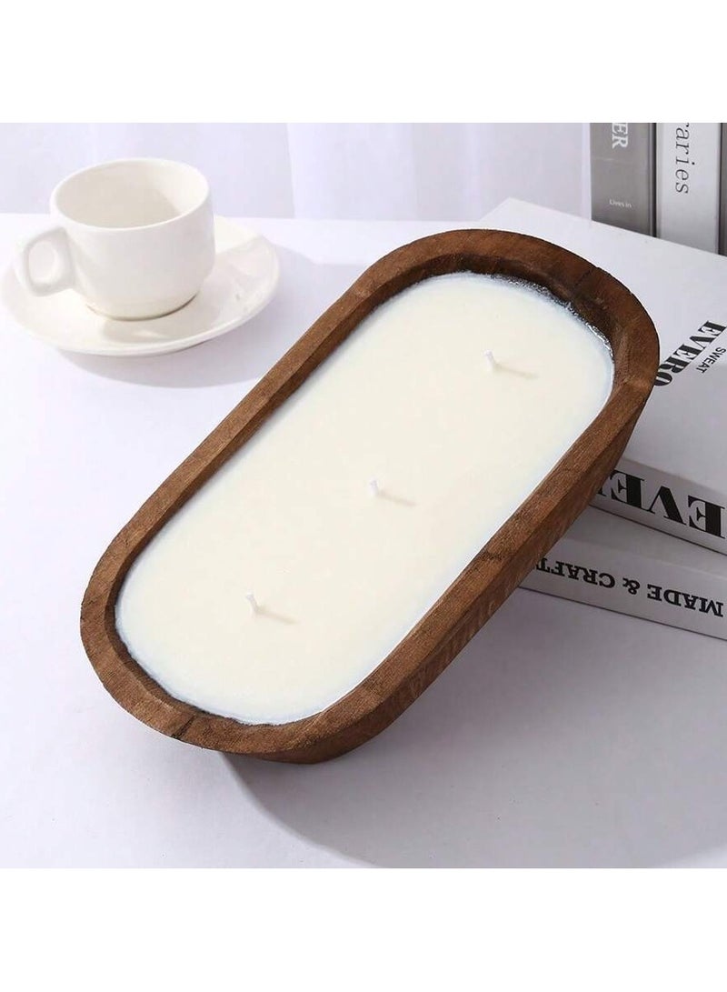 Wooden Boat Shape Scented Candle,Halloween,Ghost Festival,Fall,Festivals,Holiday Christmas,Winter,Festivals,Holiday,Birthday,Wedding And Christmas Gifts Perfect For Room Decor, Home Decor, Birthday Gifts - Image 3