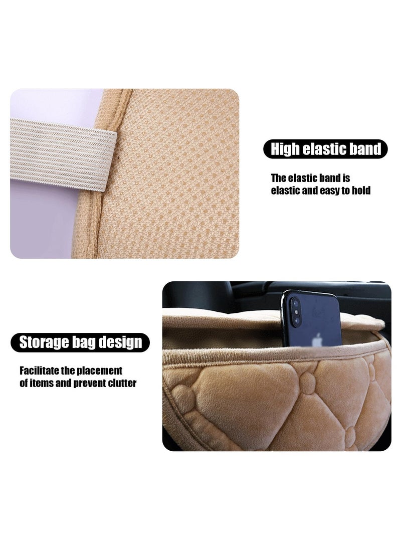 Zikra 2 PCS Car Seat Cushion, Winter Warm Anti-Slip Seat Pad, Soft Comfortable Without Backrest Seat Cushion Cover,Car Seat Covers Protective Mat pad Universal Seat Protector for Most Cars (Gray) - Image 3