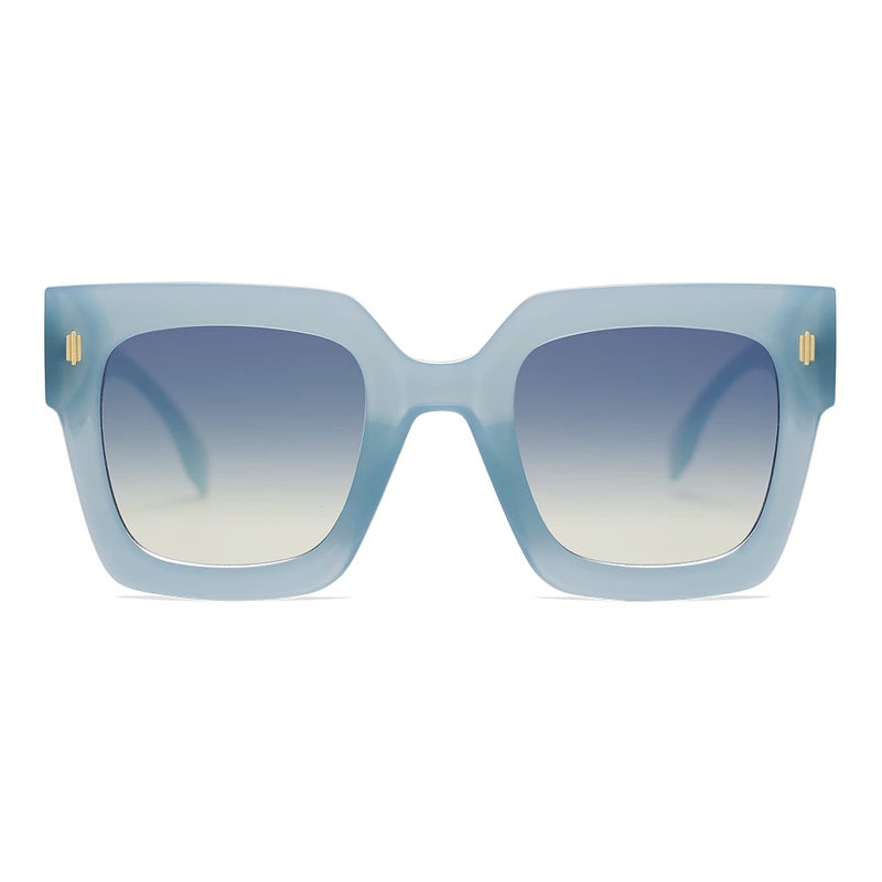 SOJOS Vintage Oversized Square Sunglasses for Women,Retro Womens Luxury Big Large Sun Glasses UV400 SJ2194 Blue - Image 1