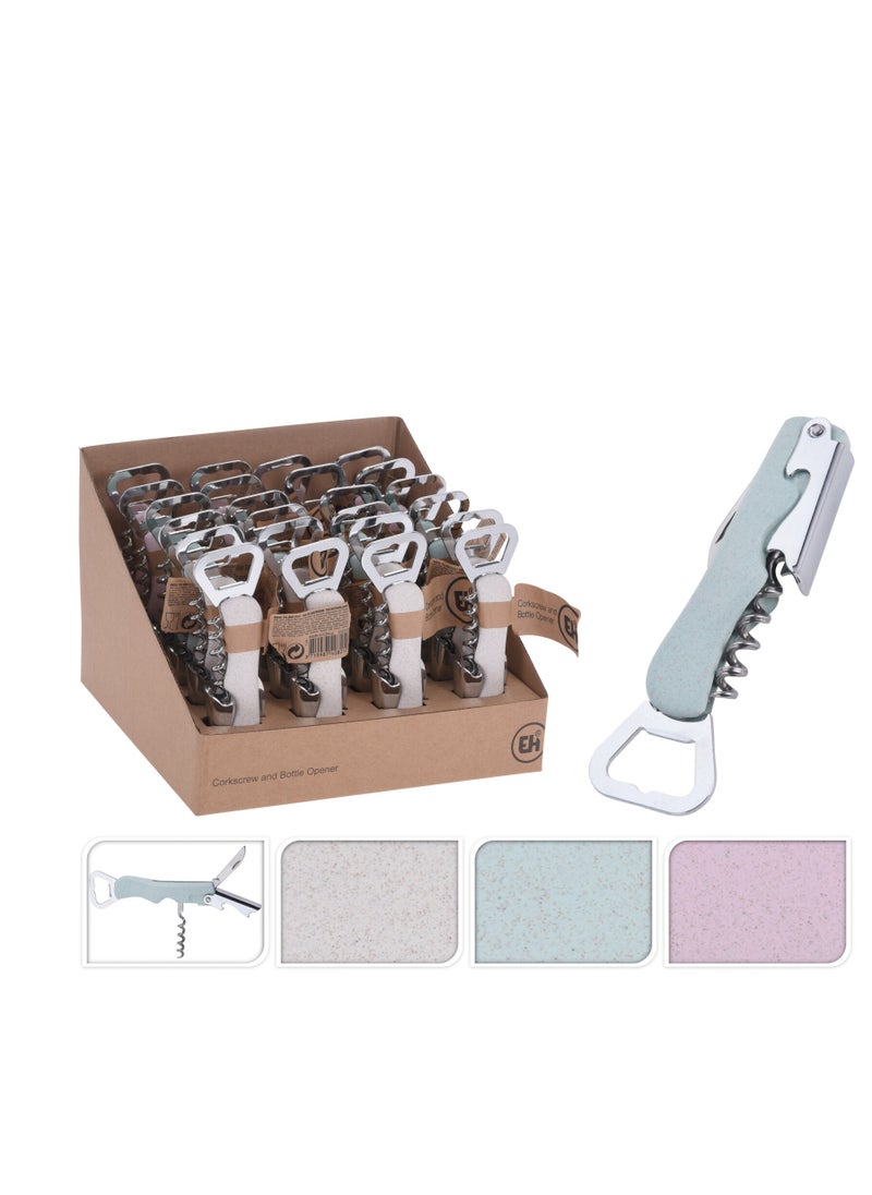 Koopman - Koopman Corkscrew Bottle Opener - Compact and Durable Design Assorted 1pc - Image 1