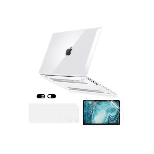 iDonzon Crystal Clear Case for MacBook Pro 13 inch A1502/A1425, 2012-2015 Release with Retina Display (NO CD-ROM), 5 in 1 Transparent Plastic Hard Shell&Keyboard Cover&Screen Protector&Webcam Cover - Image 1