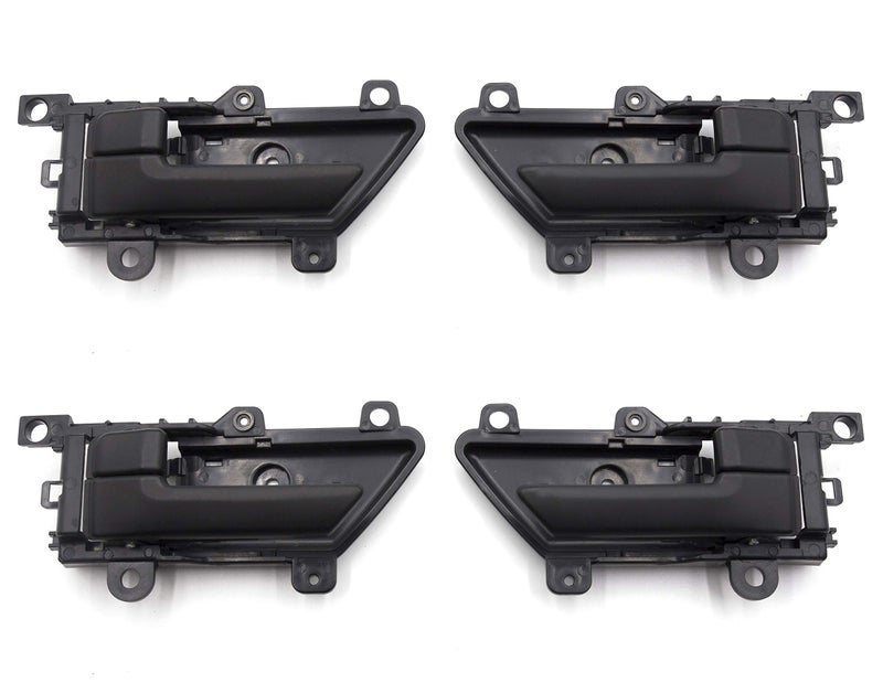 Otois 4Pcs Inside Interior Door Handle Set Textured Black for Hyundai Veracruz 2007 2015