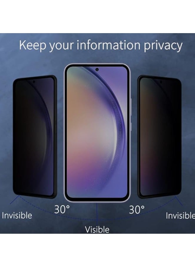 واقي شاشة زجاجي للخصوصية لهاتف سامسونج A52، زجاج مقوى عالي الجودة بصلابة 9H واقي شاشة للخصوصية لهاتف سامسونج A52، مضاد للتجسس، مضاد للخدش، خالٍ من الفقاعات - Image 3