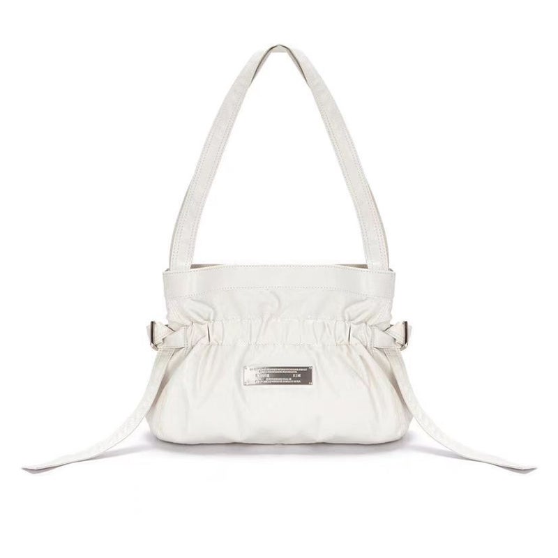 Korean Pleated Drawstring Bow Armpit Bag - Image 1