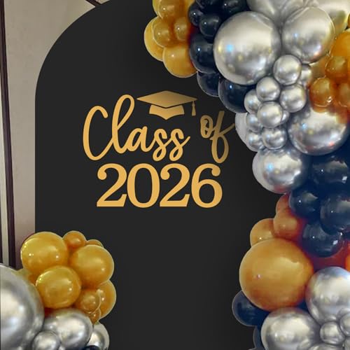 Ramciyo Class of 2026 Decal Sign for Balloon Arch - Graduation Decor for 2026 Grad Party, Congrats Grad Party Class of 2026 Event Planner Vinyl Decal - Image 4