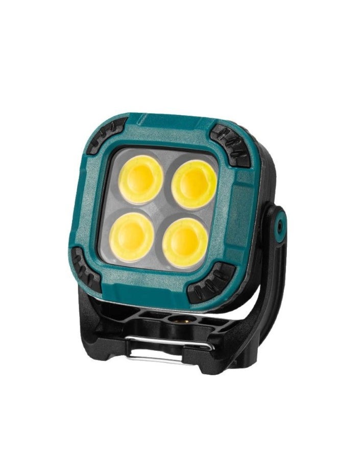 Generic 25 Years Of Mini Outdoor Camping Lamp C Port Charging Power Display Full Scene Lighting With Strong Magnetic-Power:W8129-4 Four-eyed Mini Square Work Light  - Image 5