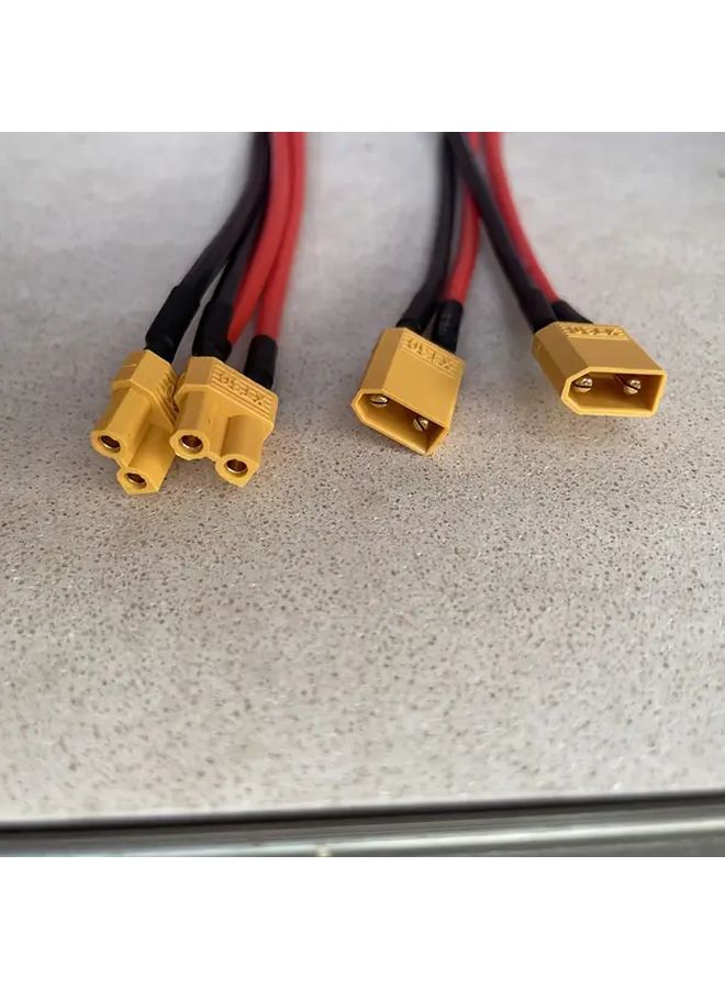 1 قطعة كابل موصل بطارية XT30 1M2F 78.74 بوصة كابل متوازي مطلي بالذهب - Image 3