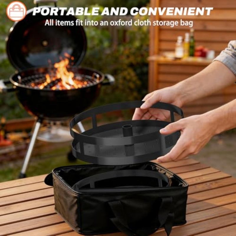 Griddle Caddy for Blackstone Griddle Accessories, BBQ Caddy with Paper Towel Holder, Rotating Condiment and Utensil Organizer, Outdoor Kitchen Accessories for Camping, RV, Patio and Tailgating - Image 5