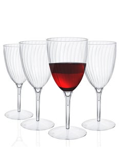 SYOSI 16 Pack Clear Plastic Champagne Glasses, 240ml Hard Disposable Plastic Champagne Flute Plastic Wine Glasses Mimosa Glasses Wedding Champagne Flutes for Drinking Toasting Home Daily Life  - Image 1