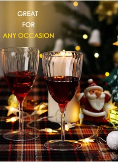 SYOSI 16 Pack Clear Plastic Champagne Glasses, 240ml Hard Disposable Plastic Champagne Flute Plastic Wine Glasses Mimosa Glasses Wedding Champagne Flutes for Drinking Toasting Home Daily Life  - Image 4