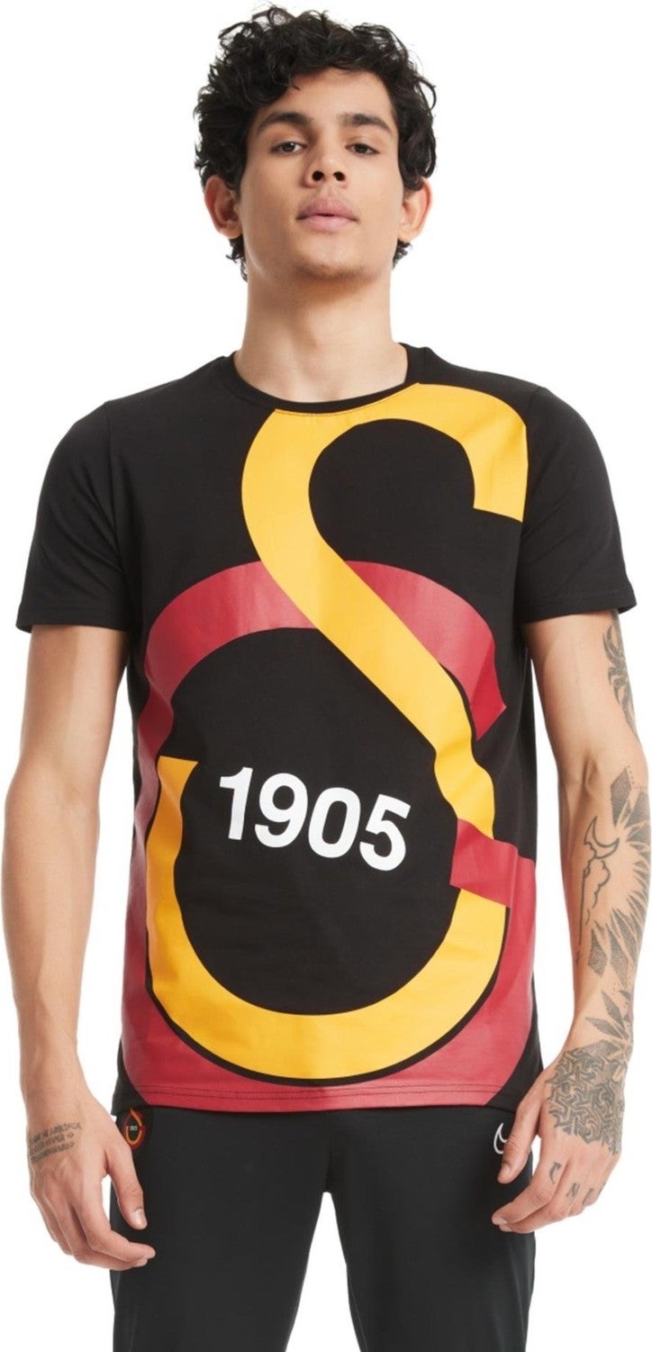 Galatasaray Licensed Black Large Logo T-Shirt - Image 1