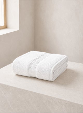White Bath Towel