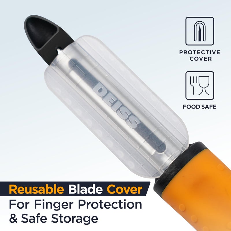 Deiss PRO Swivel Vegetable Peeler - Sharp Japan Stainless Steel Peeler With Easy Non-Slip Hand Grip, Potato Peelers For Kitchen, Fruit, Carrot, Apple, Veggie, Kiwi, Durable, Dishwasher Safe - Image 5
