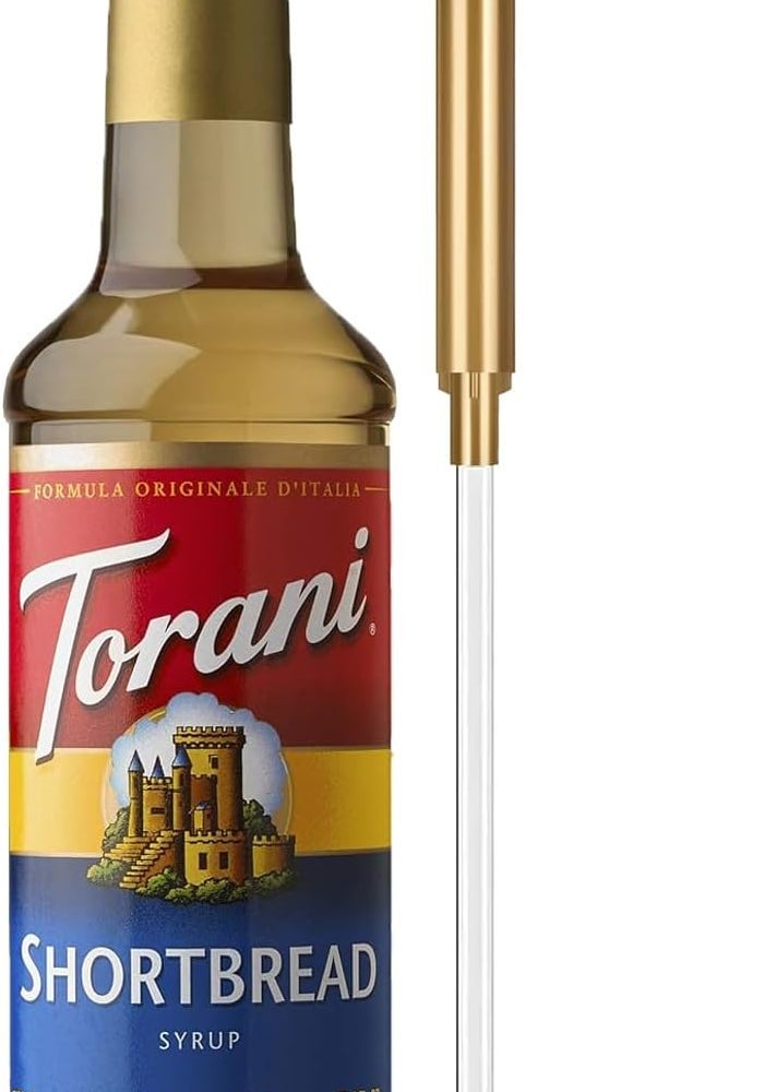 Torani شراب قهوة بنكهة بسكويت شورت بريد من توراني مع مضخة - 25.4 أونصة سائلة - Image 1