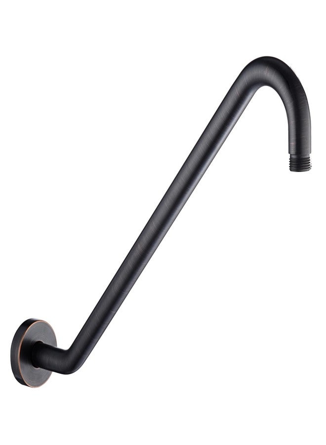 Uvish Long Shower Extension Arm with Flange 17" Shower Head Riser Pipe, Stainless Steel High Rise Shower Head Arm Extender Arm, Standard 1/2" Connection, Oil Rubbed Bronze - Image 1